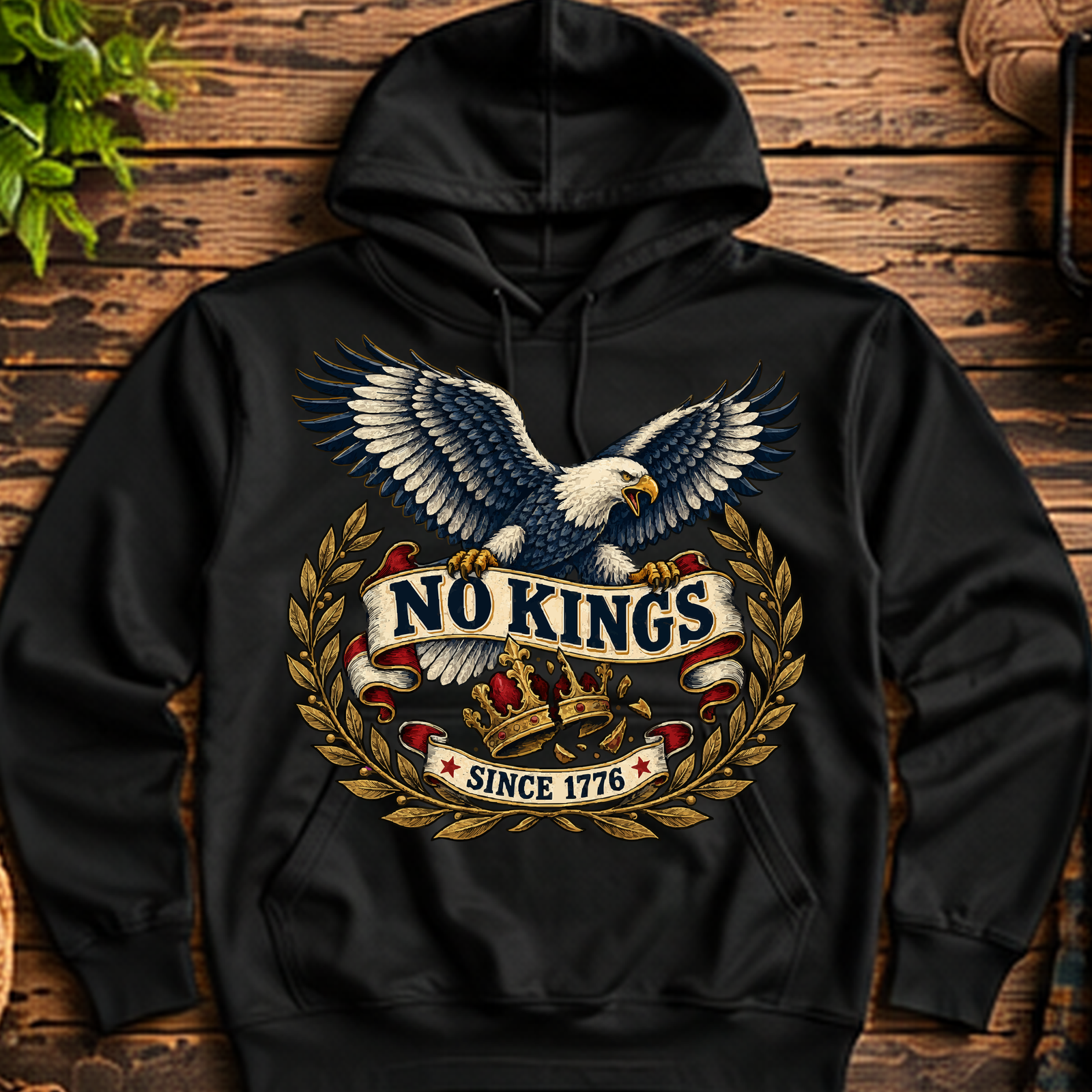 No Kings Since 1776 Pullover Hoodie