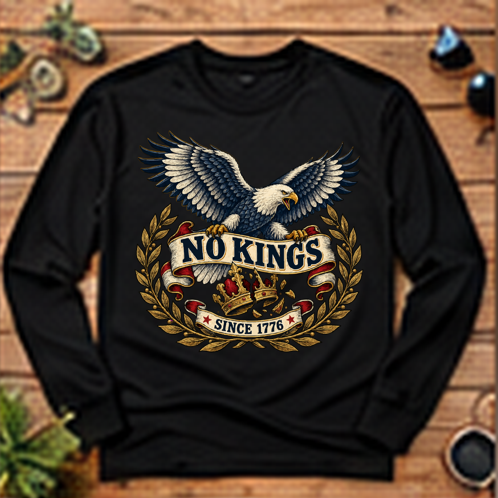 No Kings Since 1776 Long-Sleeve T-Shirt