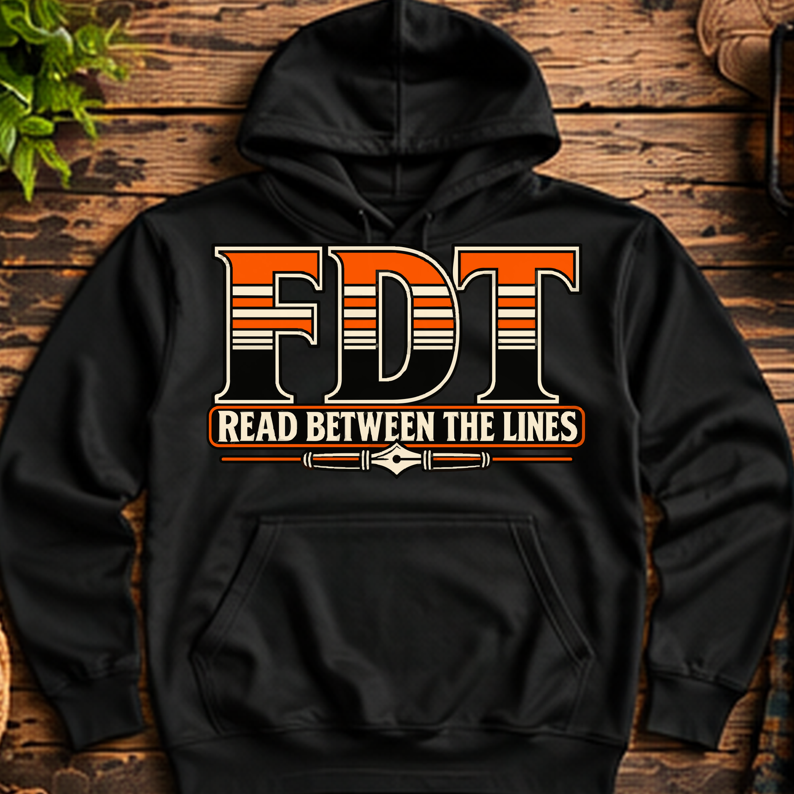 F D T Hidden Letters Pullover Hoodie