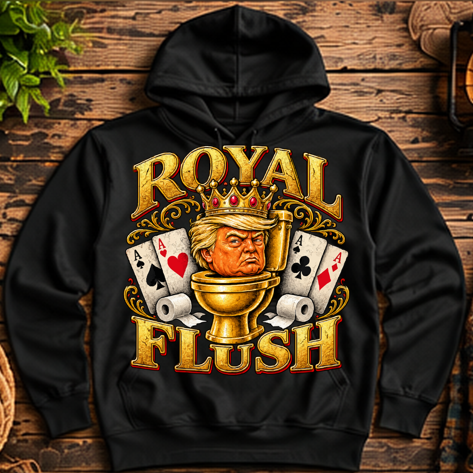Royal Flush Pullover Hoodie
