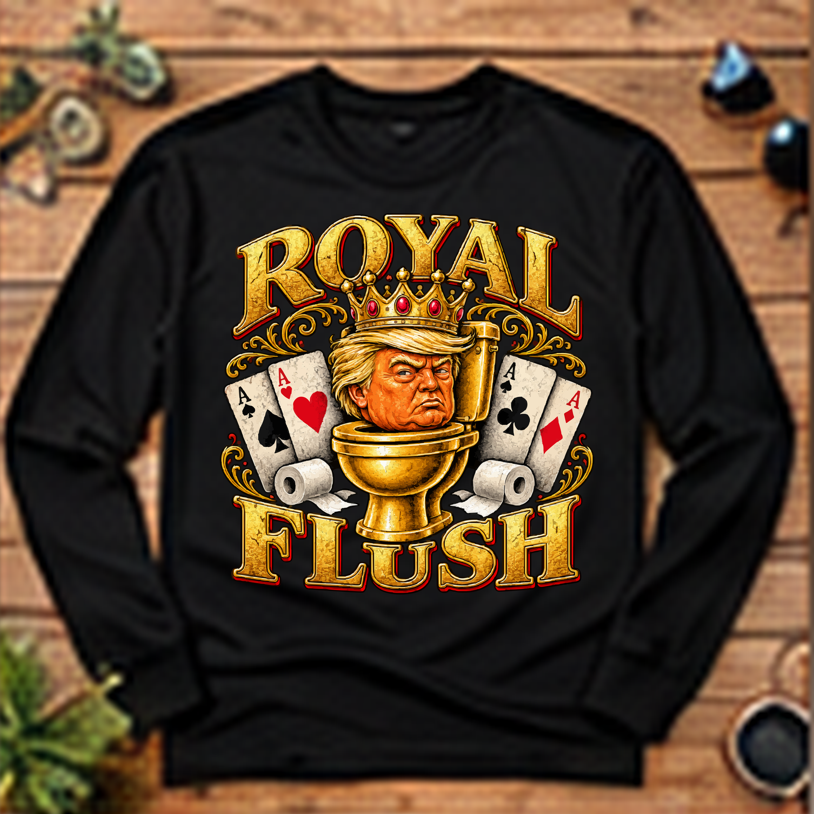 Royal Flush Long-Sleeve T-Shirt