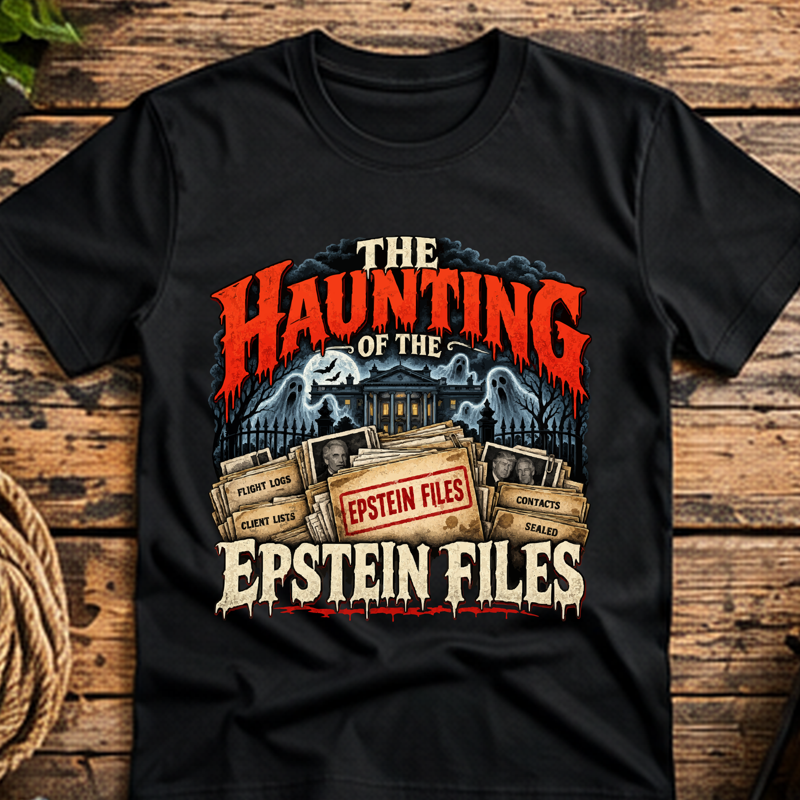 Haunting of the Epstein Files Short-Sleeve T-Shirt