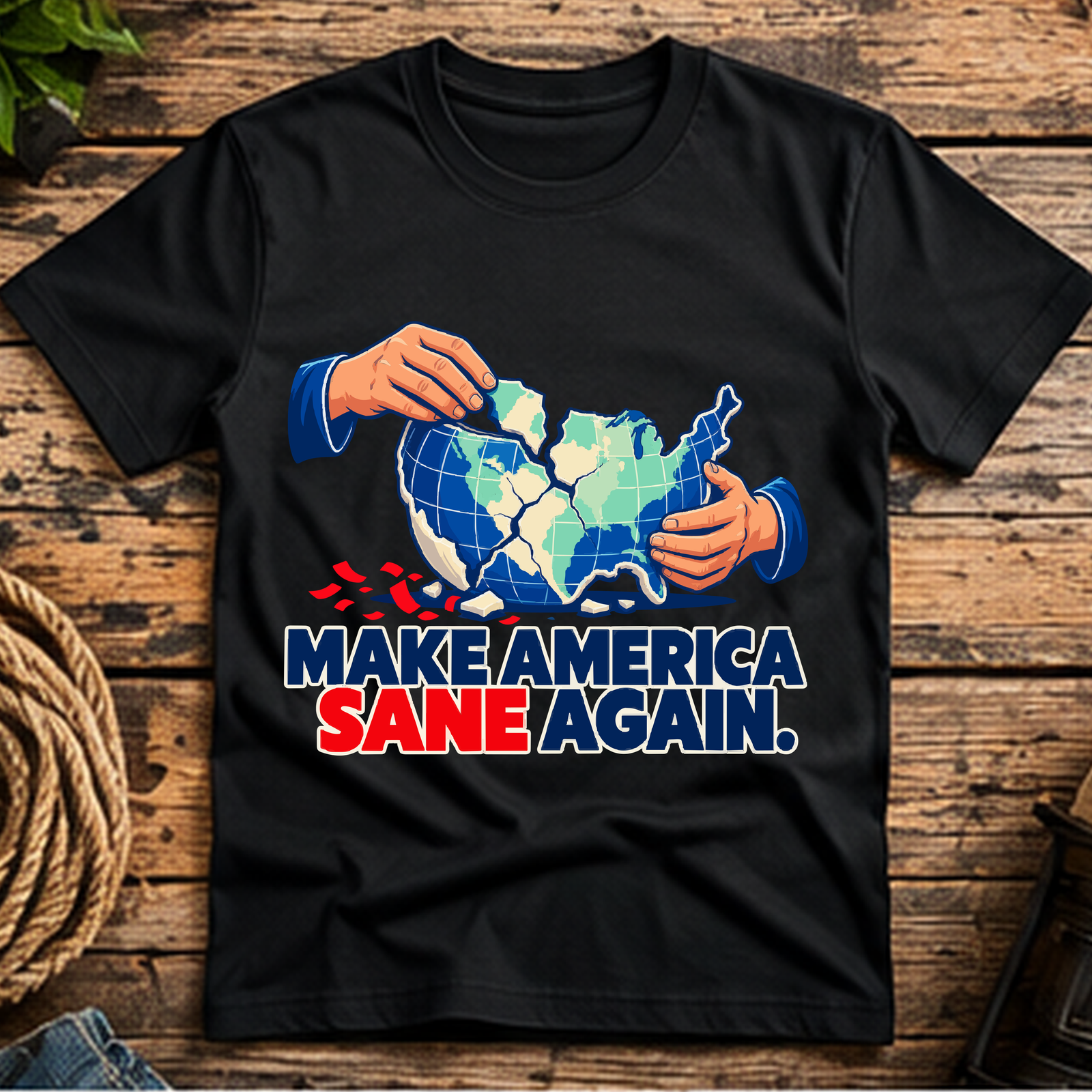 Make America Sane Again Short-Sleeve T-Shirt