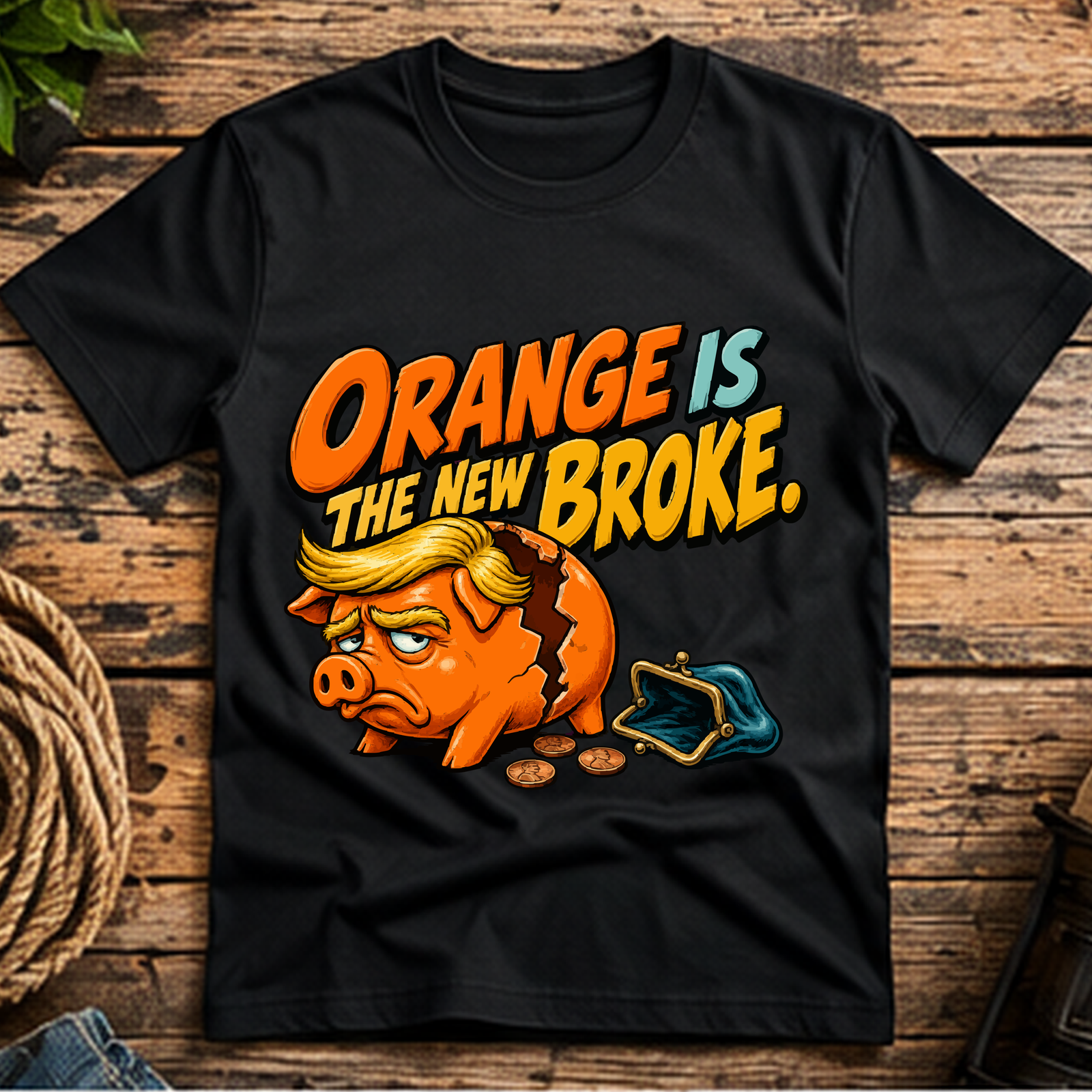 Orange Is the New Broke Short-Sleeve T-Shirt