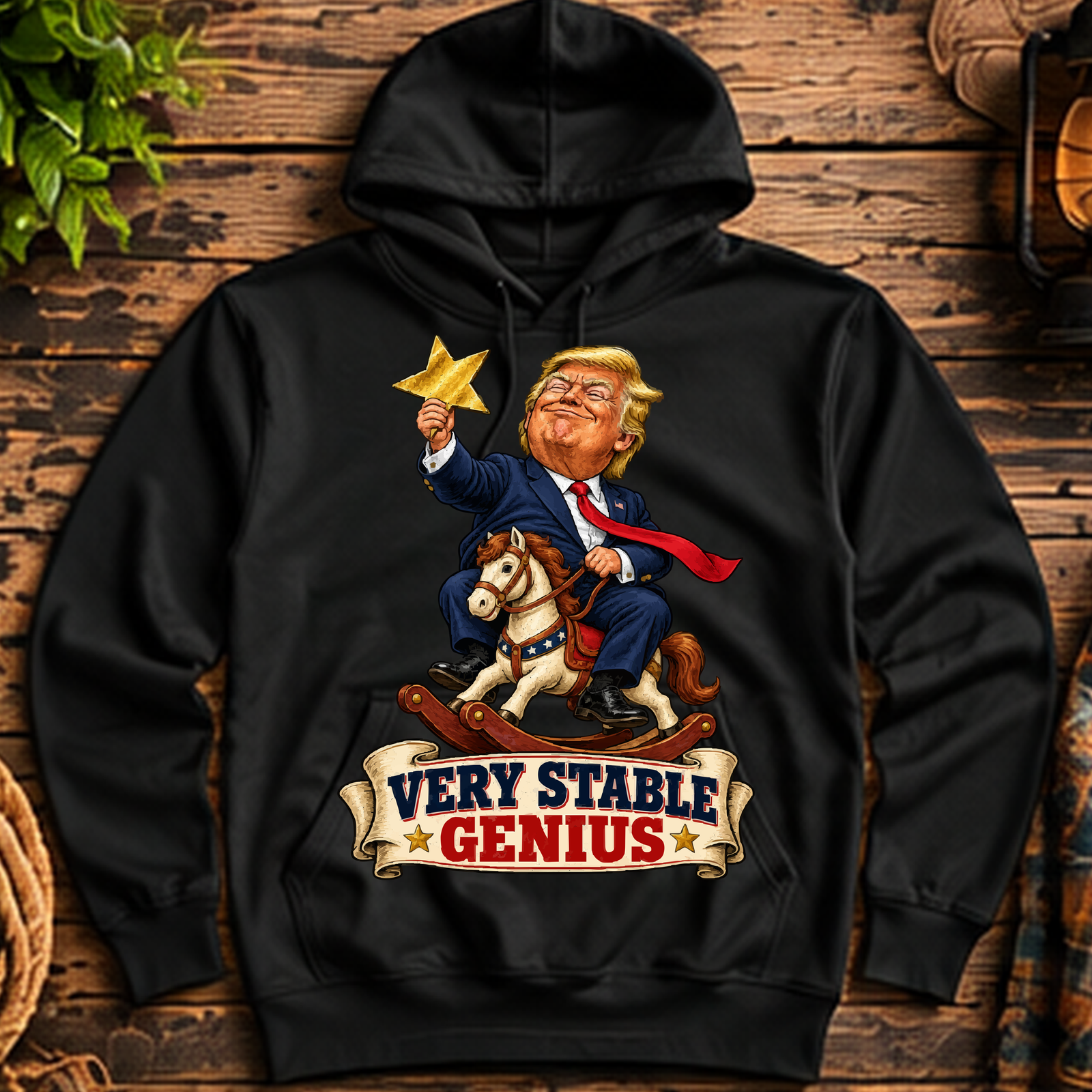 Very Stable Genius Pullover Hoodie