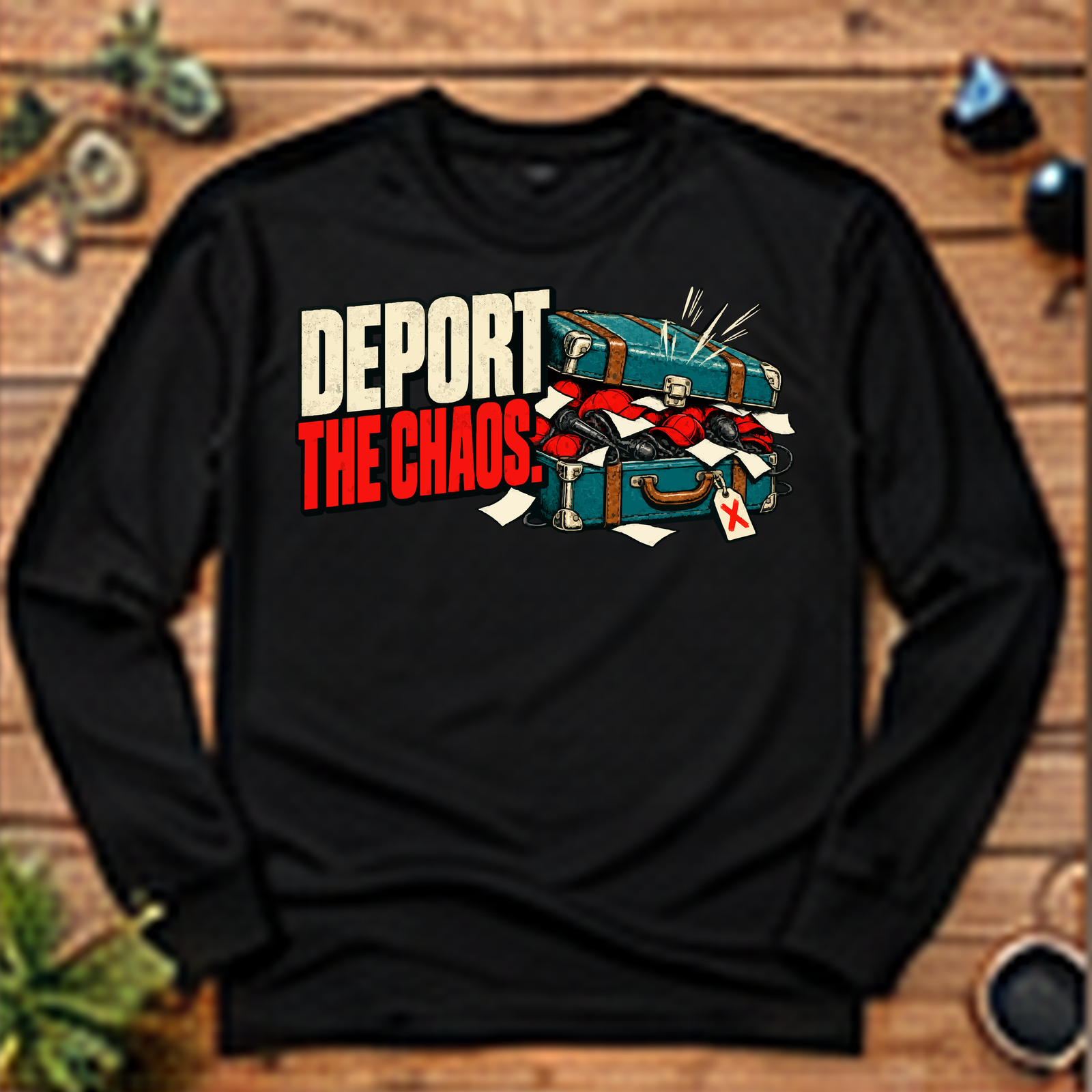 Deport the Chaos Long-Sleeve T-Shirt