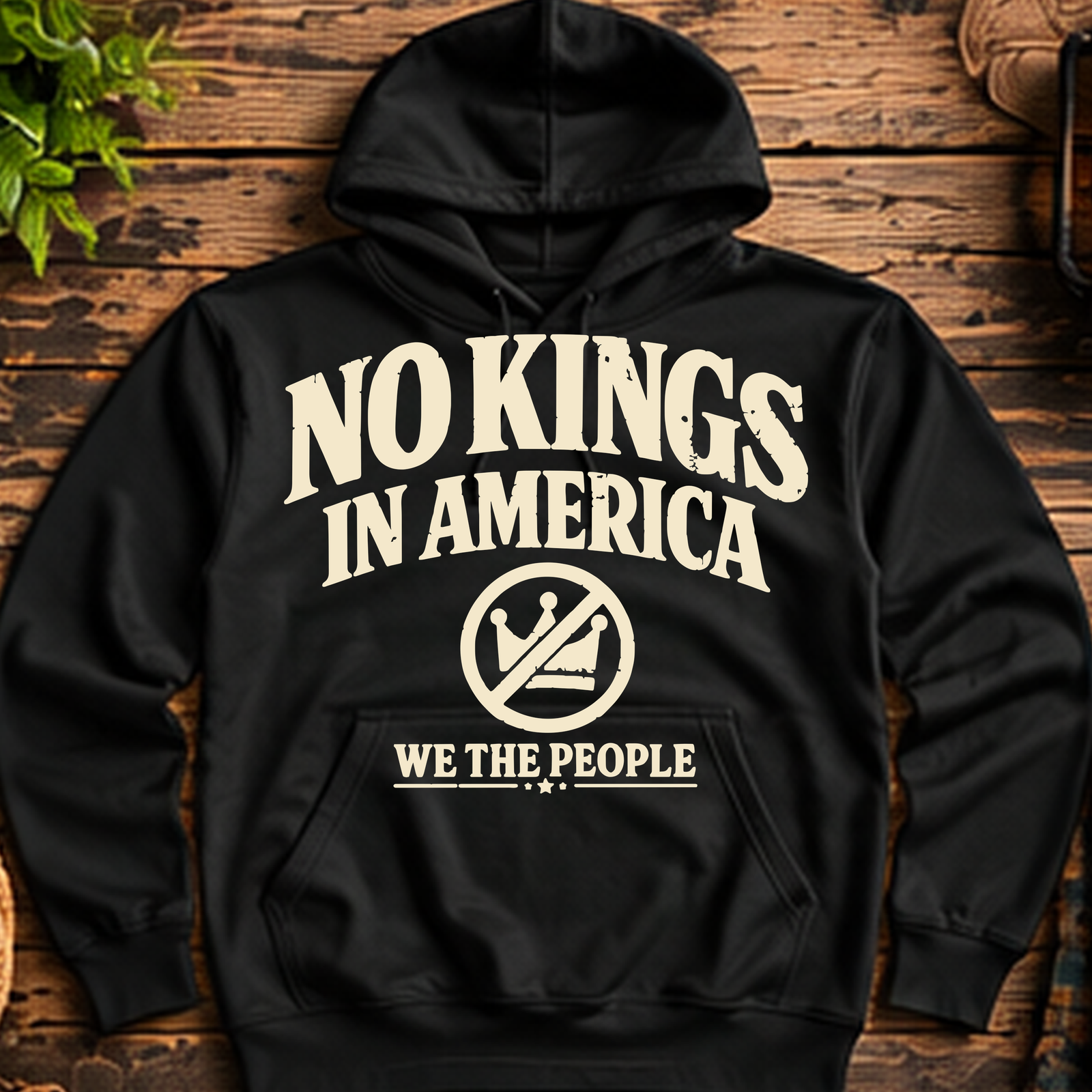 No Kings in America Pullover Hoodie