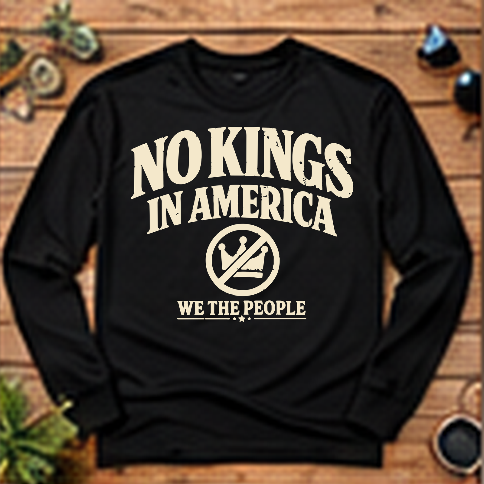 No Kings in America Long-Sleeve T-Shirt