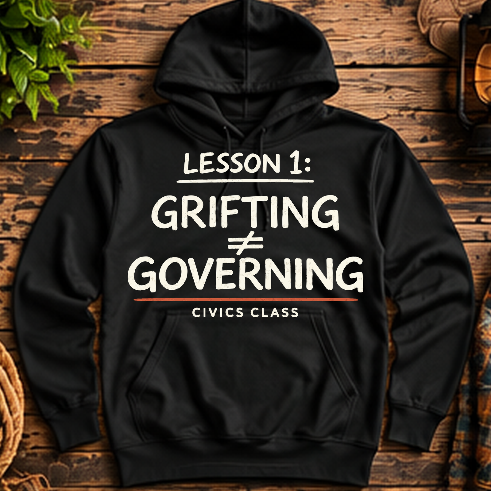 Grifting Is Not Governing Pullover Hoodie