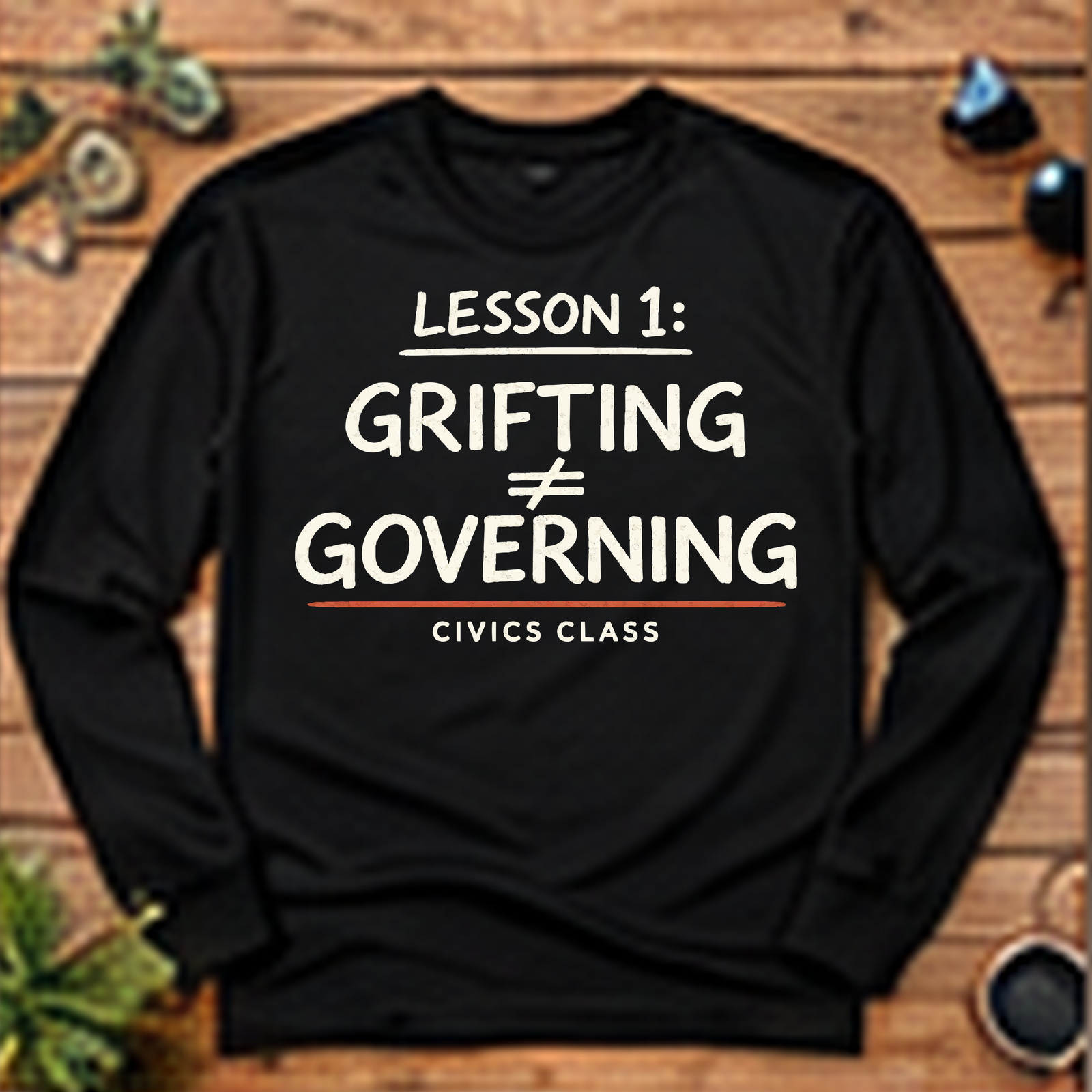 Grifting Is Not Governing Long-Sleeve T-Shirt
