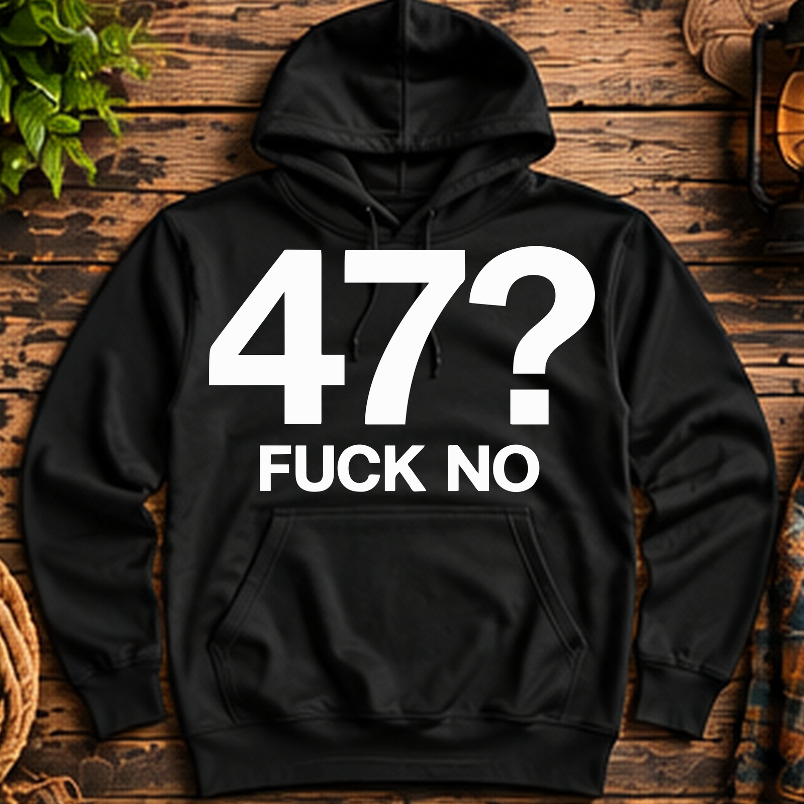 47 Fuck No Pullover Hoodie