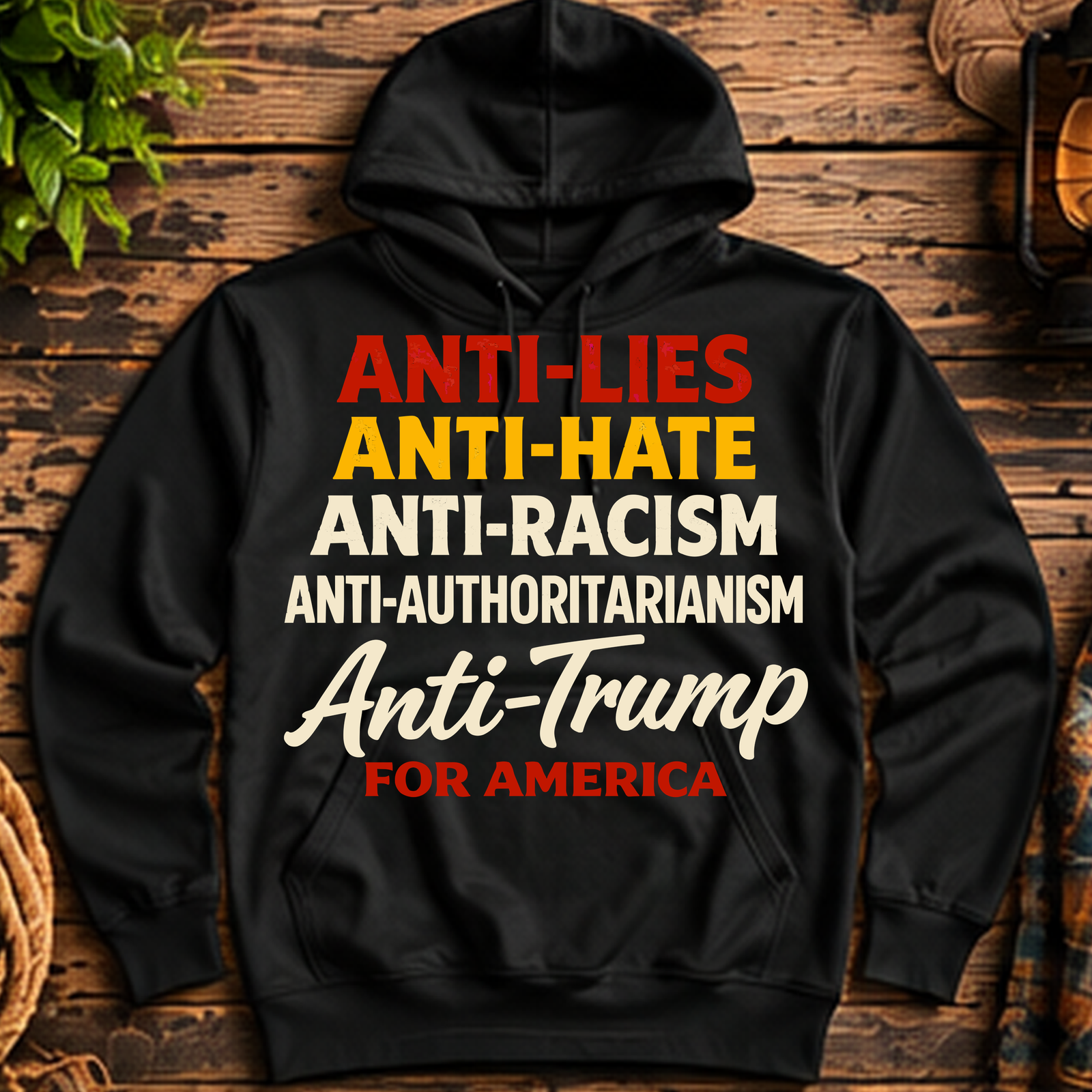 Anti Trump for America Pullover Hoodie