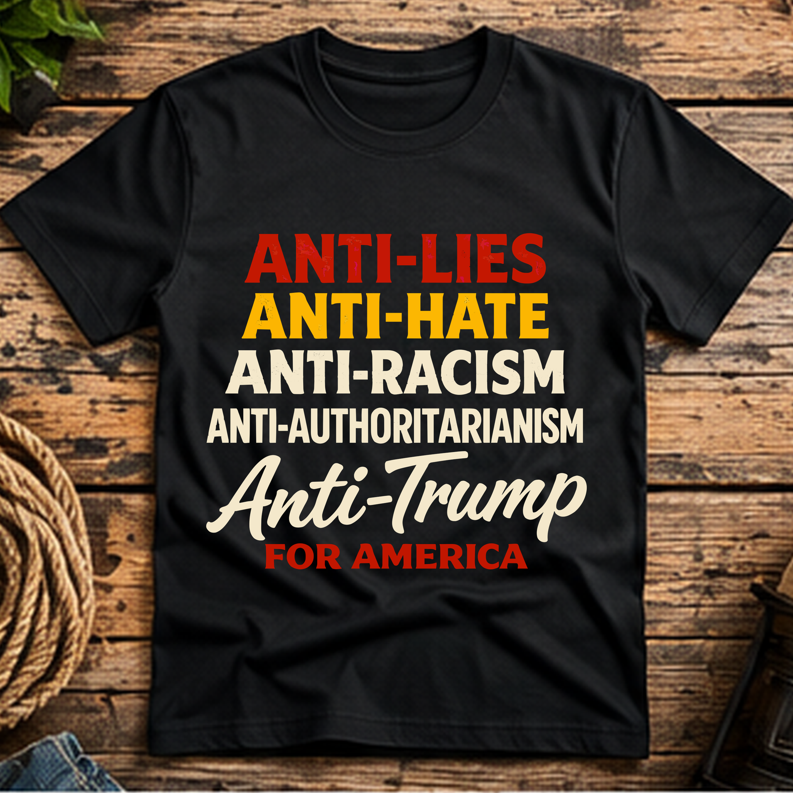 Anti Trump for America Short-Sleeve T-Shirt