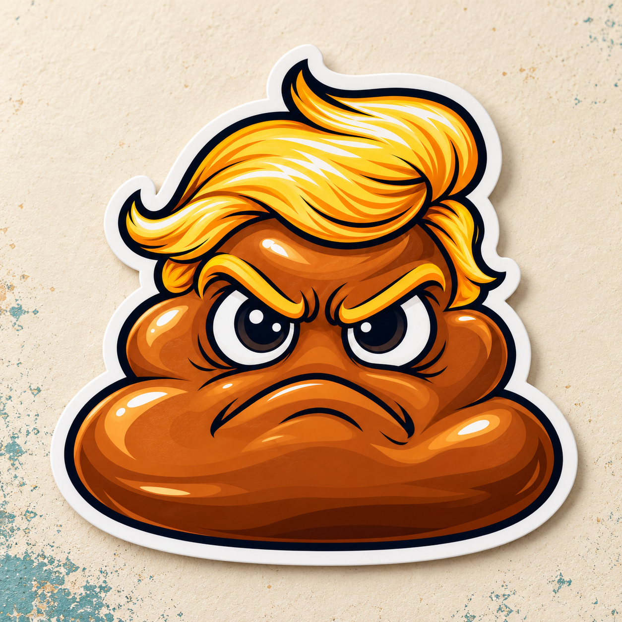 Dump Trump Cartoon Sticker